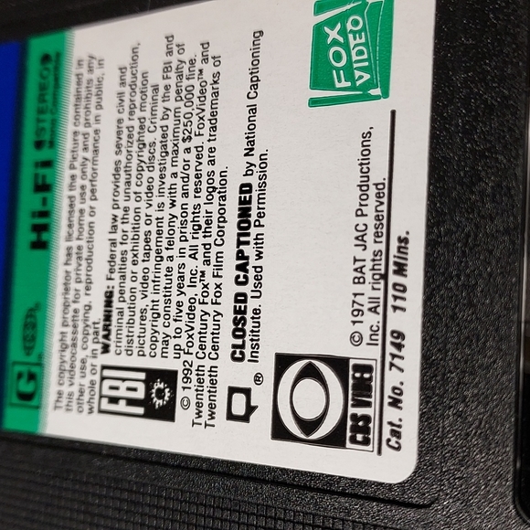 Vintage 1991 Western Classics "Big Jake" Starring John Wayne & Richard Boone VHS - Picture 8 of 8